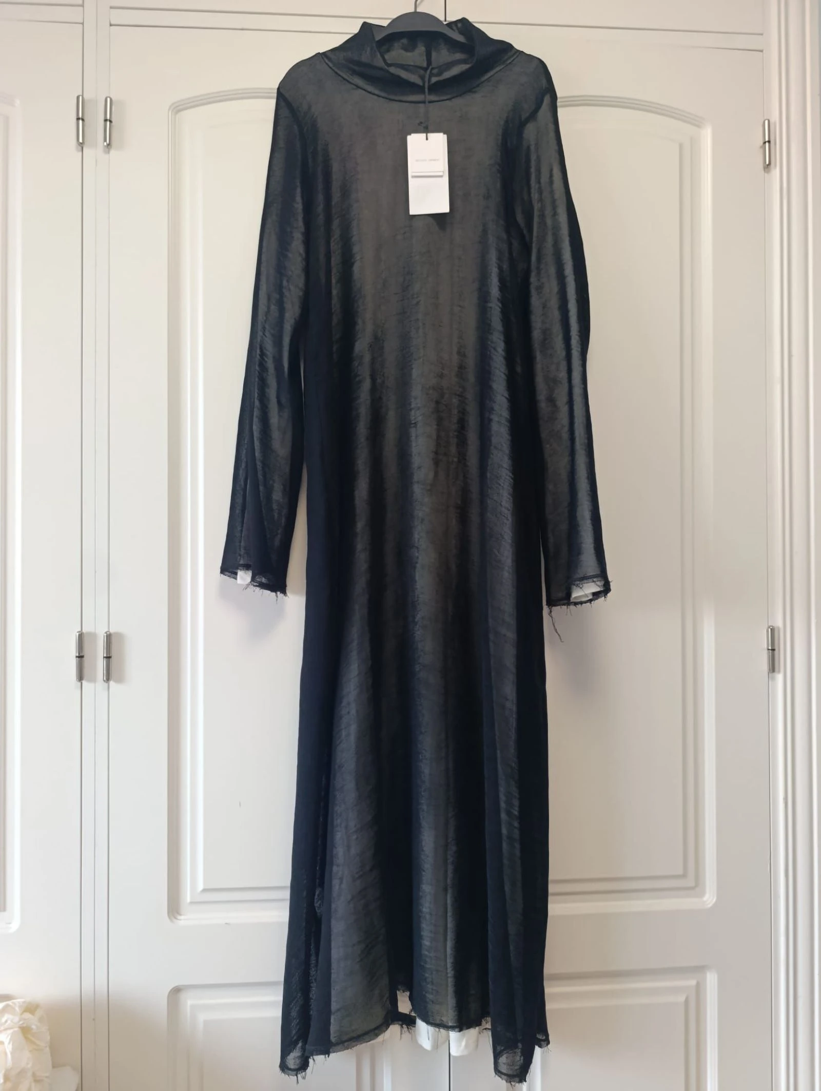 Vestido Zara largo combinado duplo tecido tamanho L – photo 5